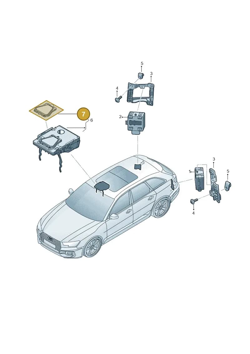 4M0955609 — Audi RS4 Avant (2017-2025) diagram 438907350, position 7