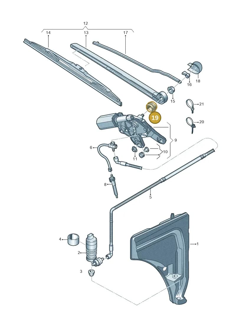 4M0955758A — Audi Q7 (2015-2025) diagram 859955020, position 19