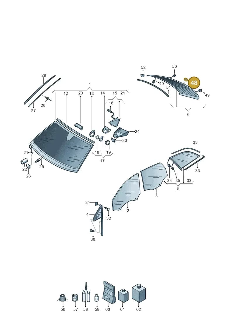 4M0955758A — Audi Q7 (2015-2025) diagram 859845000, position 48