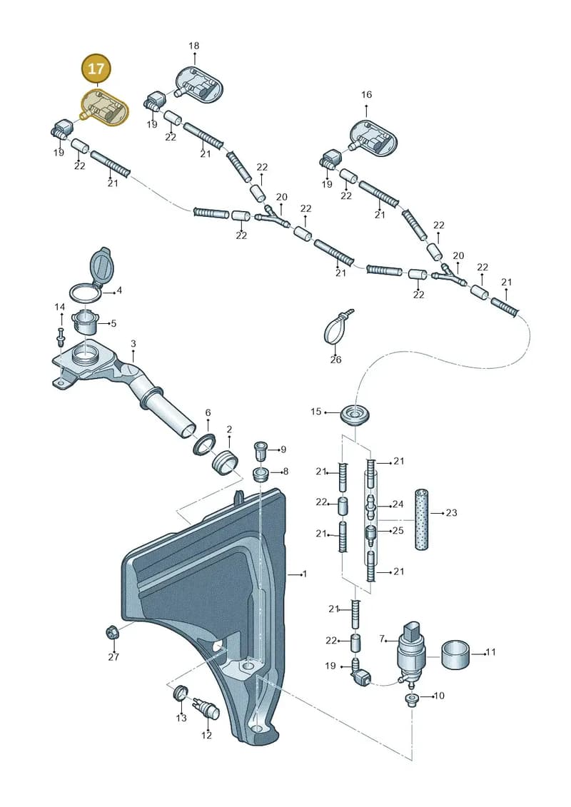 4M0955988 — Audi Q7 (2015-2025) diagram 859955100, position 17