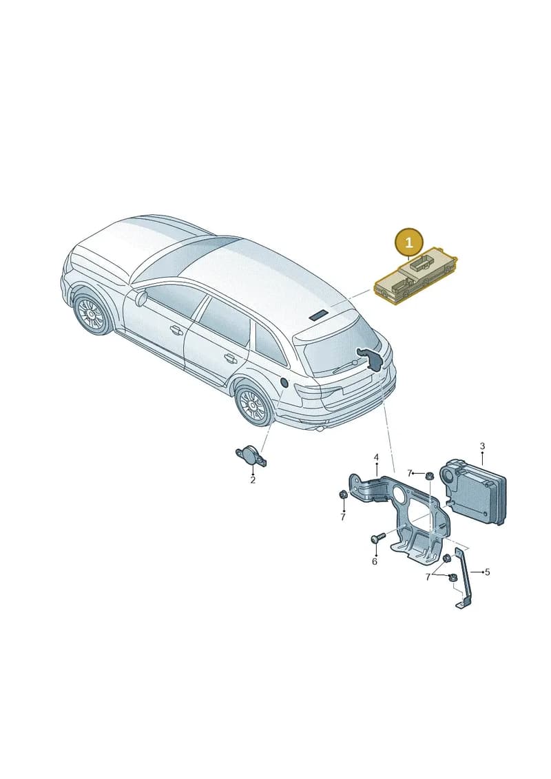 4M0959107B — Audi A4 (2015-2025) diagram 849959400, position 1