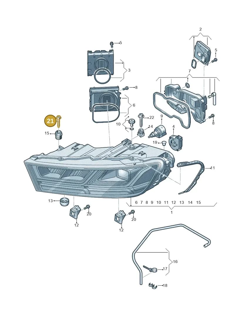 4M0959511D5PR — Audi Q7 (2015-2025) diagram 859941050, position 21
