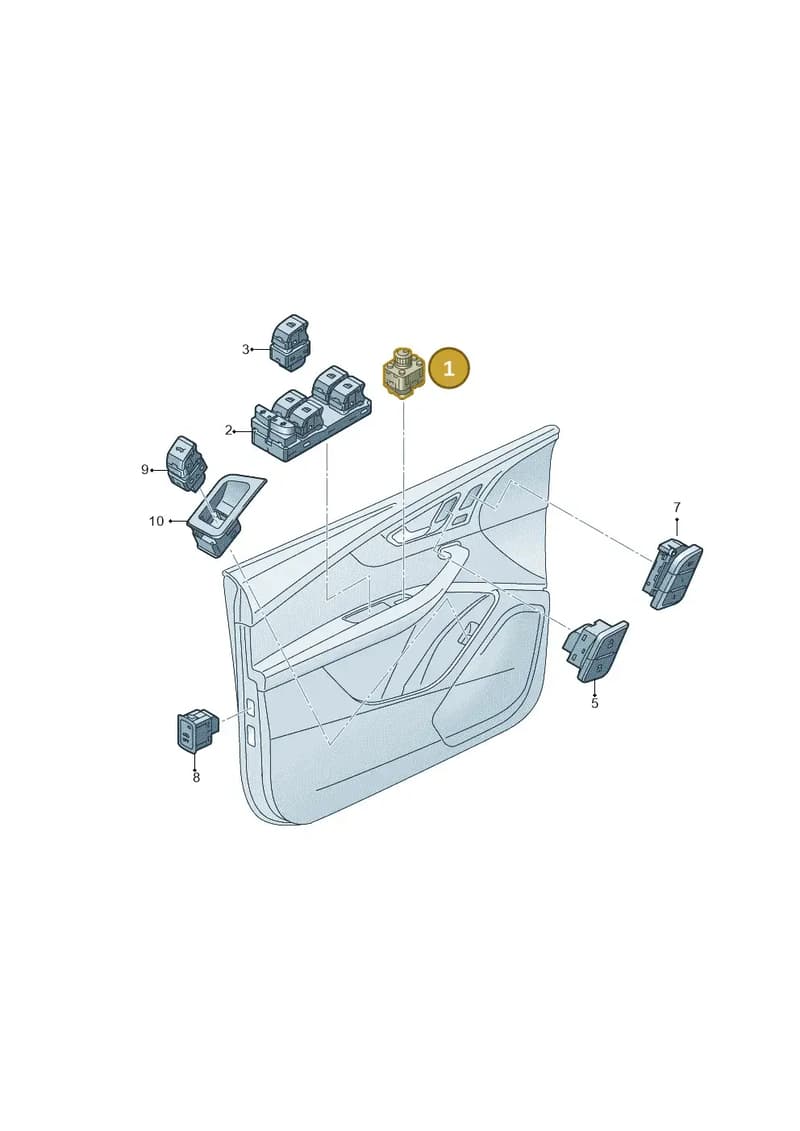 4M0959565P — Audi A5 Cabriolet (2016-2025) diagram 848959000, position 1
