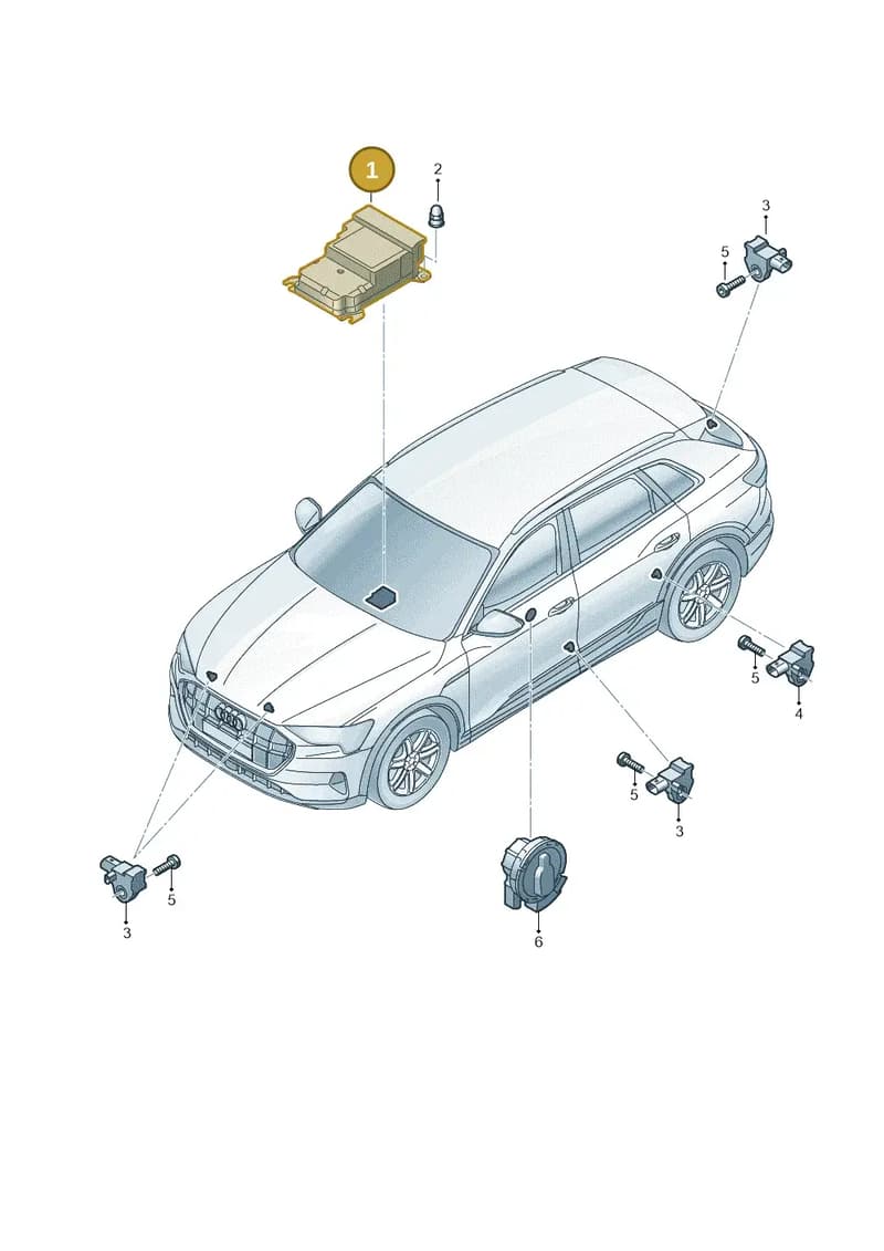 4M0959655AL — Audi Q8 e-tron (2018-2025) diagram 586959300, position 1
