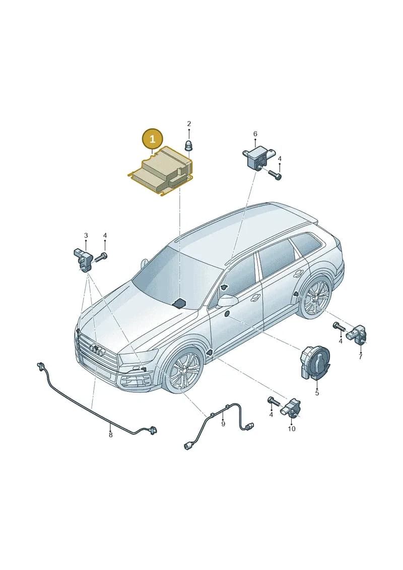 4M0959655BE — Audi Q7 (2015-2025) diagram 859959300, position 1