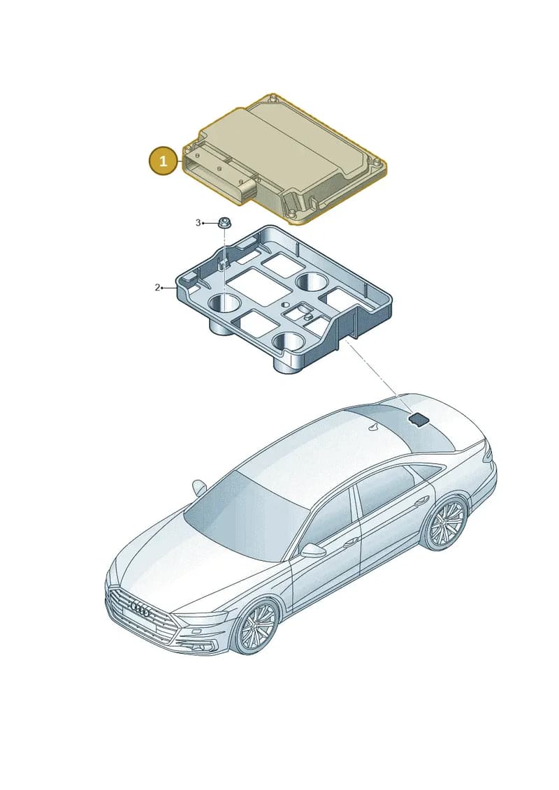 4M0965429N — Audi A8 (2017-2025) diagram 838907250, position 1