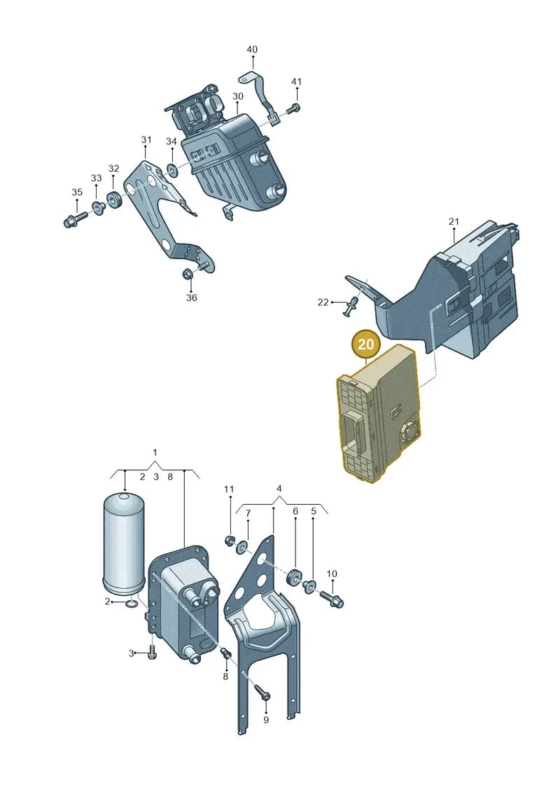 4M0965429P — Audi Q5 (2016-2025) diagram 896260780, position 20