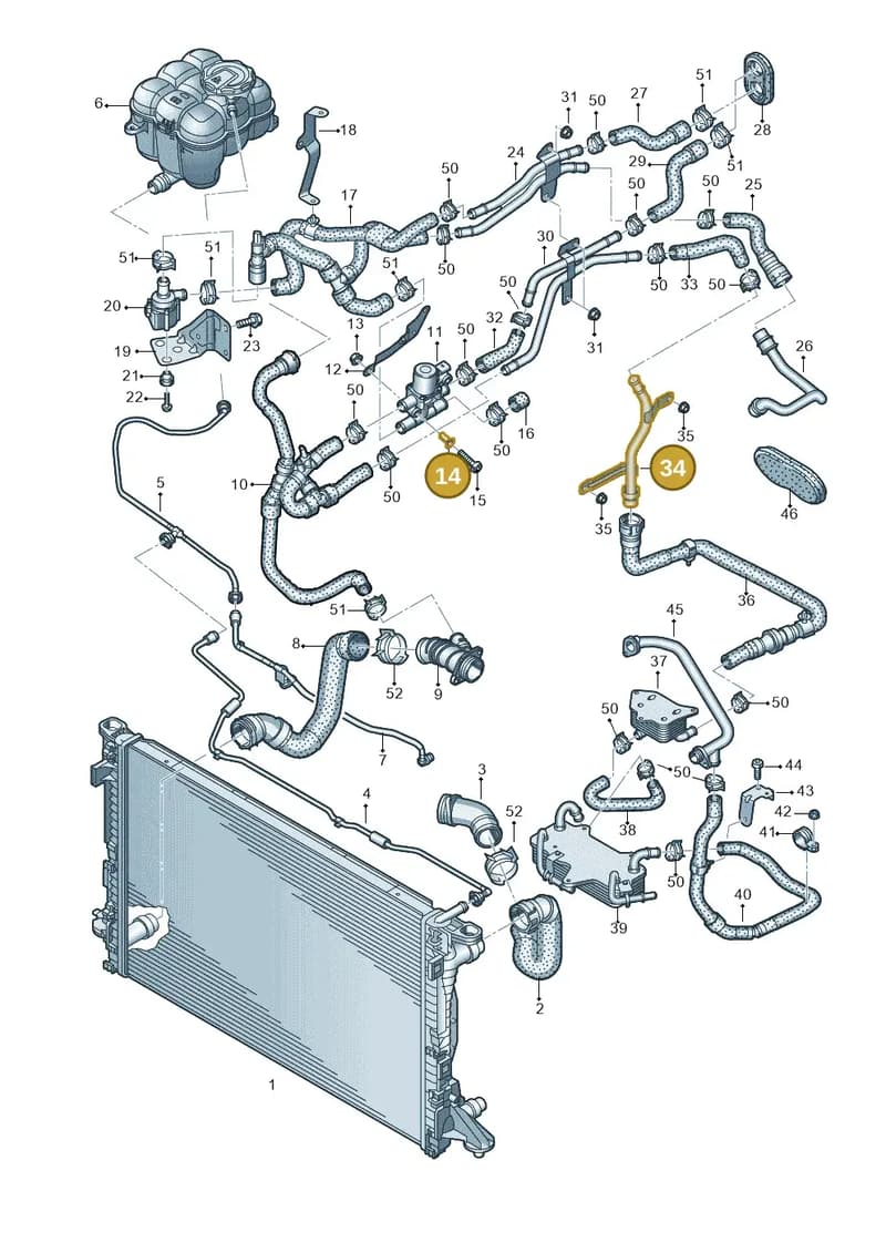 4M0965567 — Audi Q8 (2018-2025) diagram 859121142, position 14+34