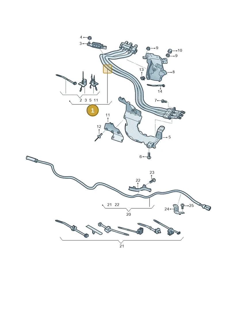 4M0971054J — Audi Q8 (2018-2025) diagram 859970012, position 1