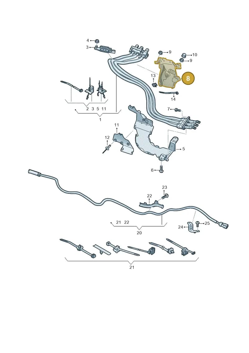 4M0971341AB — Audi Q8 (2018-2025) diagram 859970012, position 8