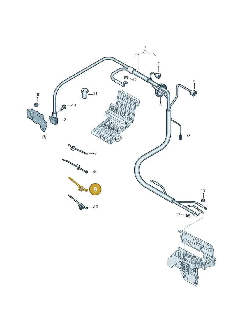 4M0971341G — Audi Q7 (2015-2025) diagram 859972000, position 9