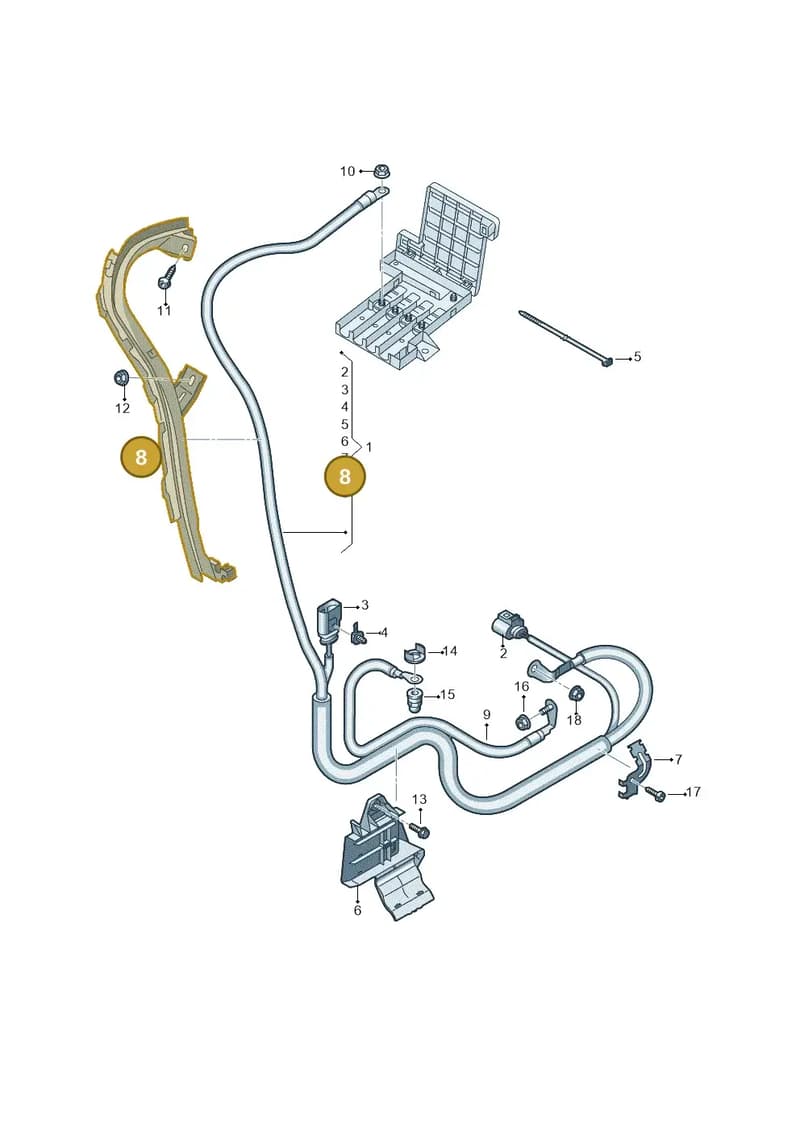 4M0971341G — Audi Q7 (2015-2025) diagram 859972070, position 8