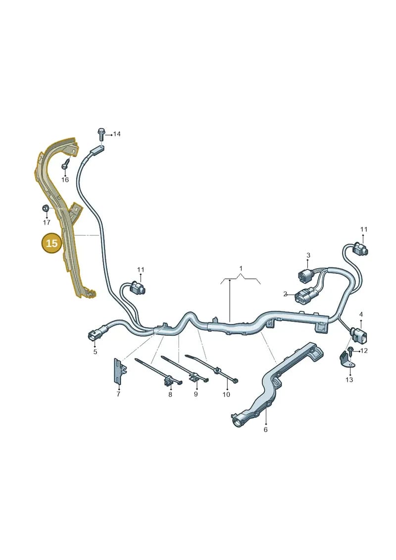 4M0971341G — Audi Q8 (2018-2025) diagram 859972800, position 15