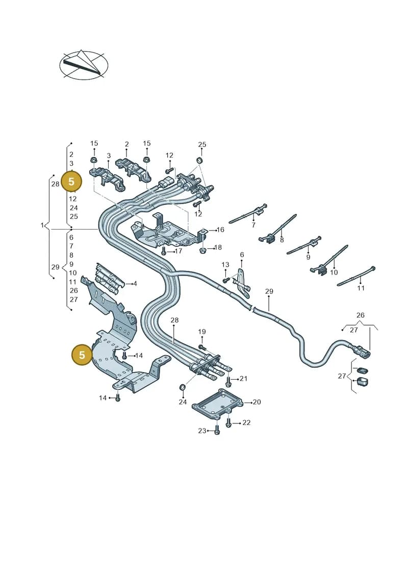 4M0971341S — Volkswagen Touareg (2017-2025) diagram 859970100, position 5