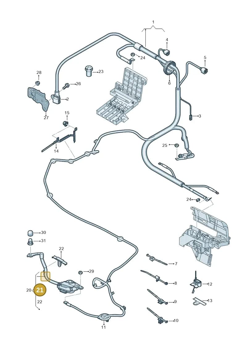 4M0971417 — Audi Q7 (2015-2025) diagram 859972040, position 21