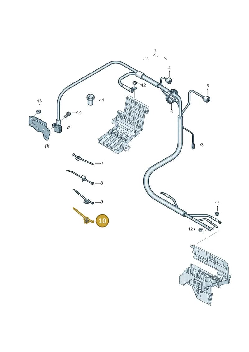 4M0971502K — Audi Q7 (2015-2025) diagram 859972000, position 10