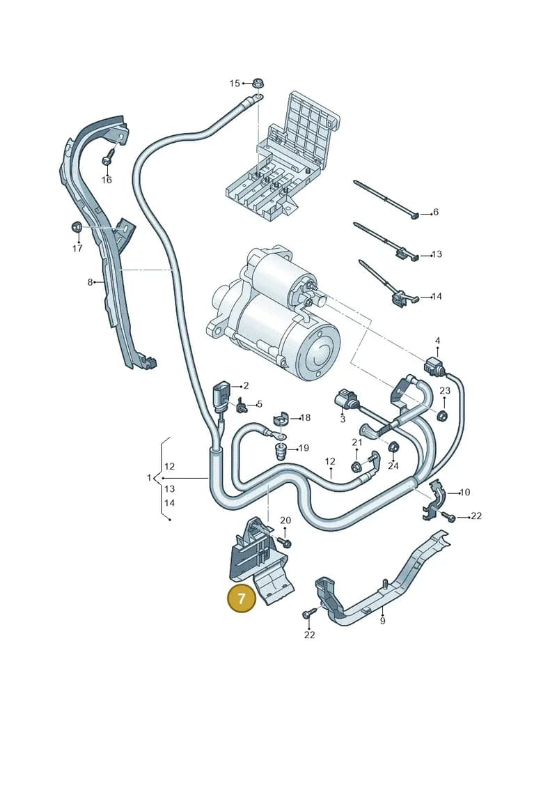 4M0971502M — Volkswagen Touareg (2017-2025) diagram 859972050, position 7