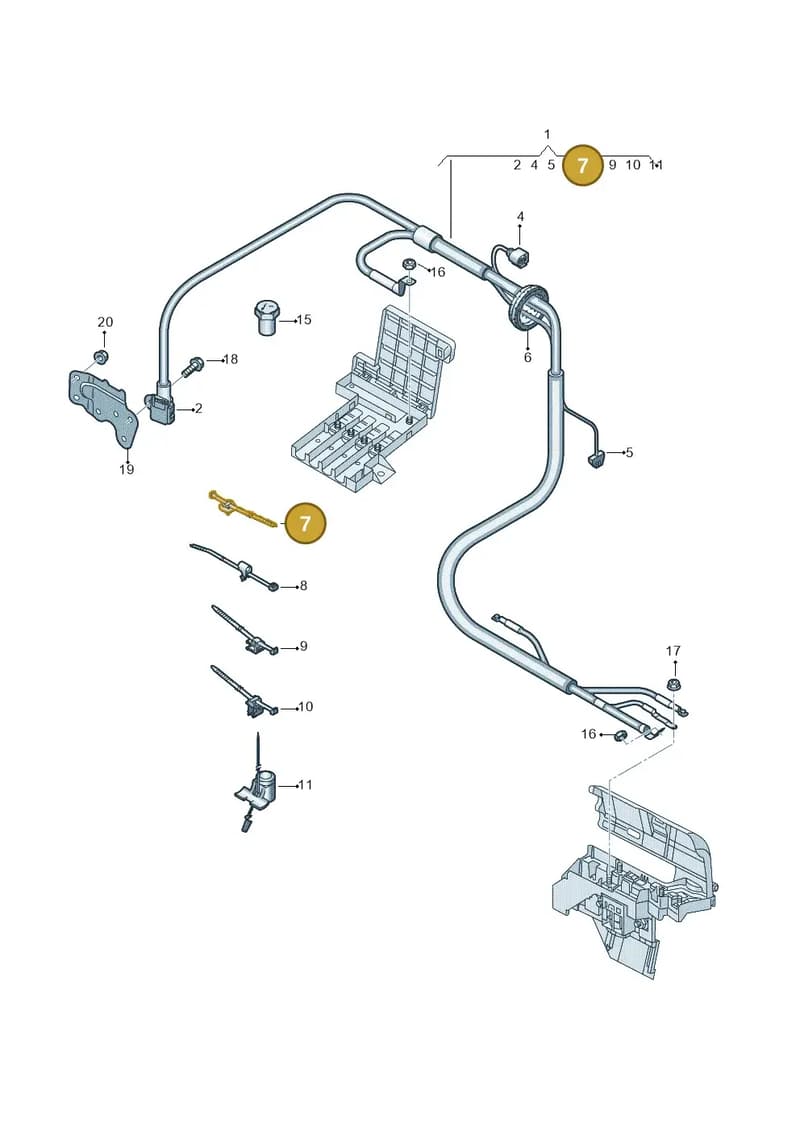 4M0971502M — Audi Q8 (2018-2025) diagram 429972000, position 7