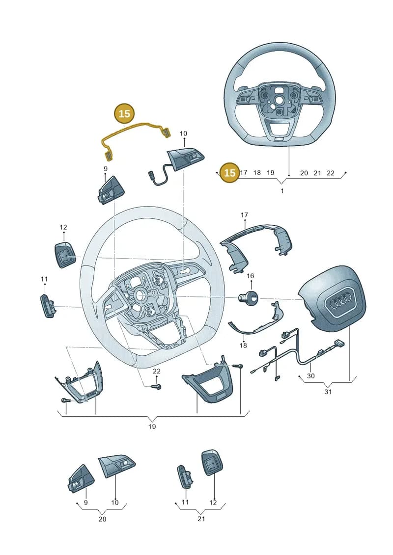 4M0971589 — Audi RS Q3 Sportback (2019-2024) diagram 859419200, position 15