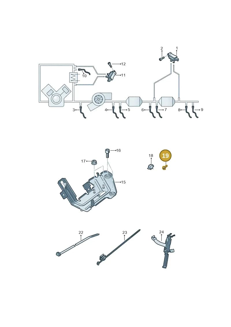 4M0971741 — Audi A6 (2018-2025) diagram 430906010, position 19