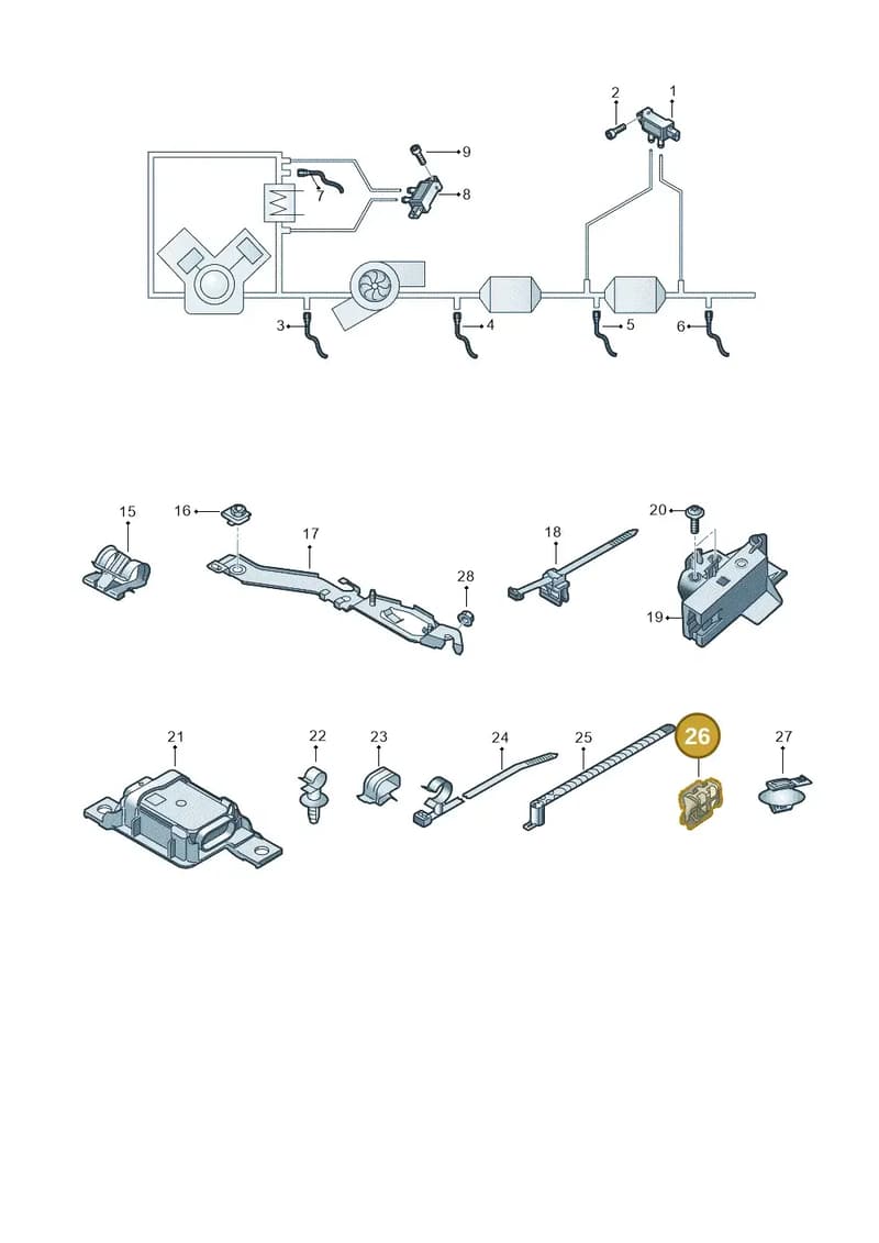 4M0971741 — Audi A4 (2015-2025) diagram 849906010, position 26