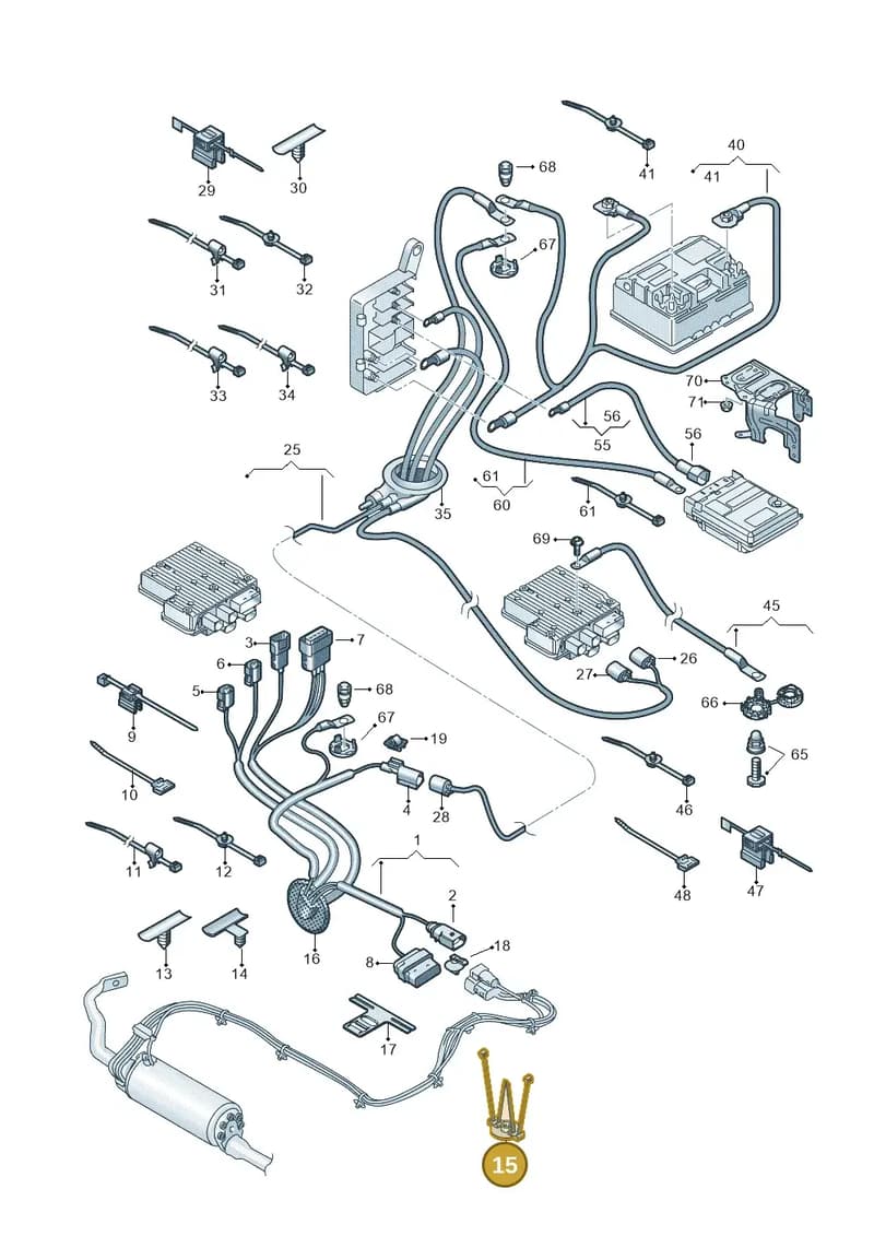 4M0971818A — Volkswagen Touareg (2017-2025) diagram 439971001, position 15