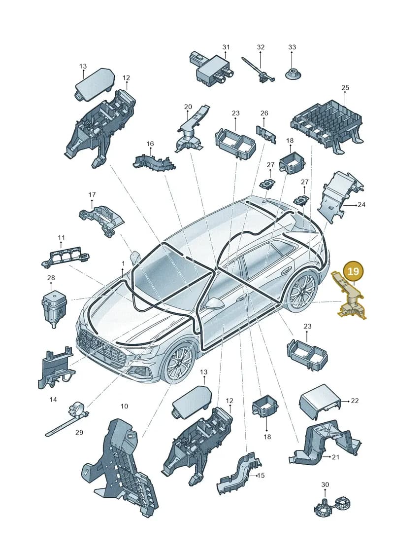 4M0971821AC — Audi RS Q8 (2019-2025) diagram 429971800, position 19