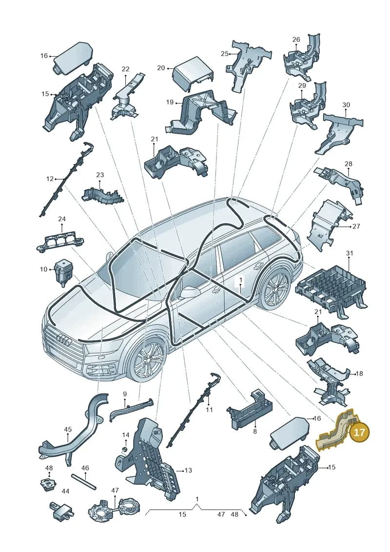 4M0971821N — Audi Q7 (2015-2025) diagram 859971080, position 17