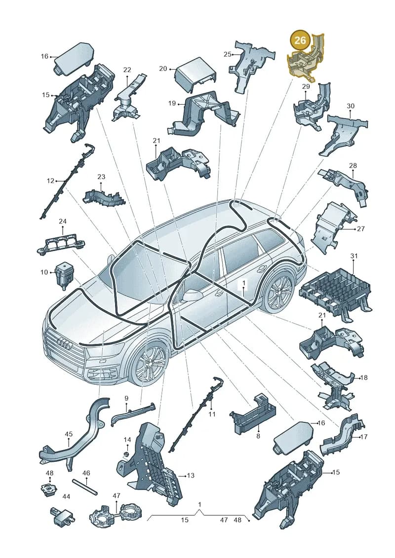 4M0971822Q — Audi Q7 (2015-2025) diagram 859971080, position 26