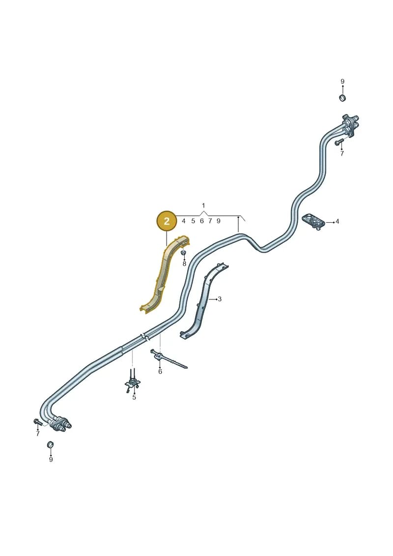 4M0971824A — Audi Q8 (2018-2025) diagram 859970200, position 2