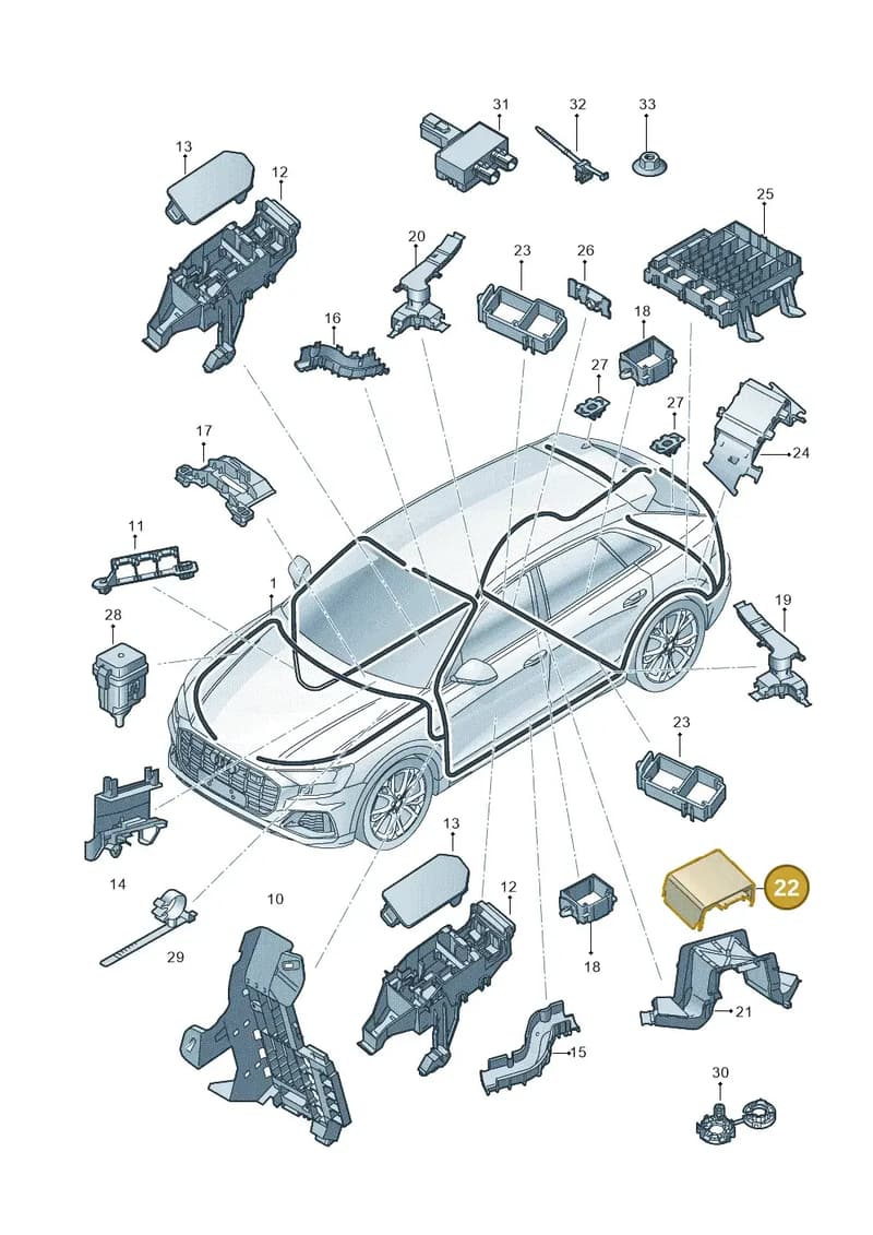 4M0971824S — Audi RS Q8 (2019-2025) diagram 429971800, position 22