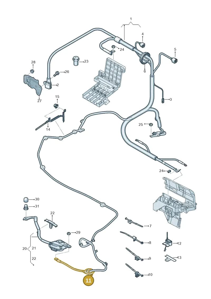 4M0971841C — Audi Q8 (2018-2025) diagram 859972040, position 11