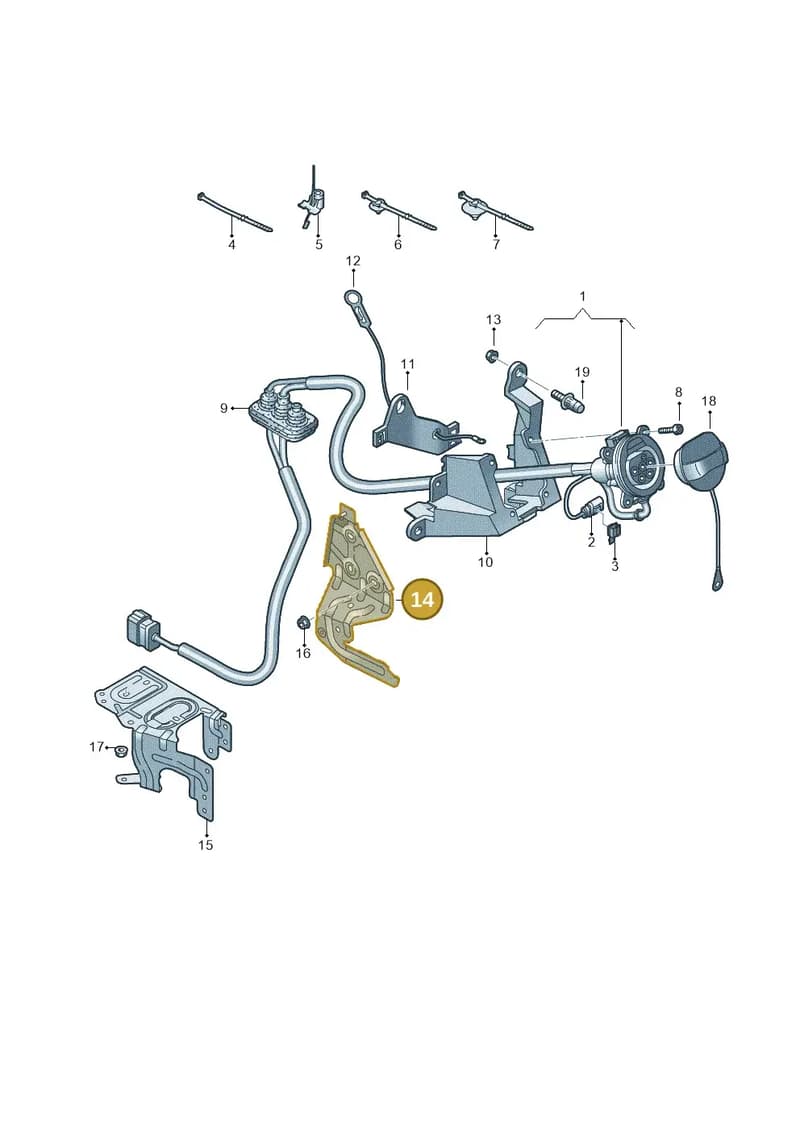 4M0971845BG — Audi Q8 (2018-2025) diagram 429970300, position 14