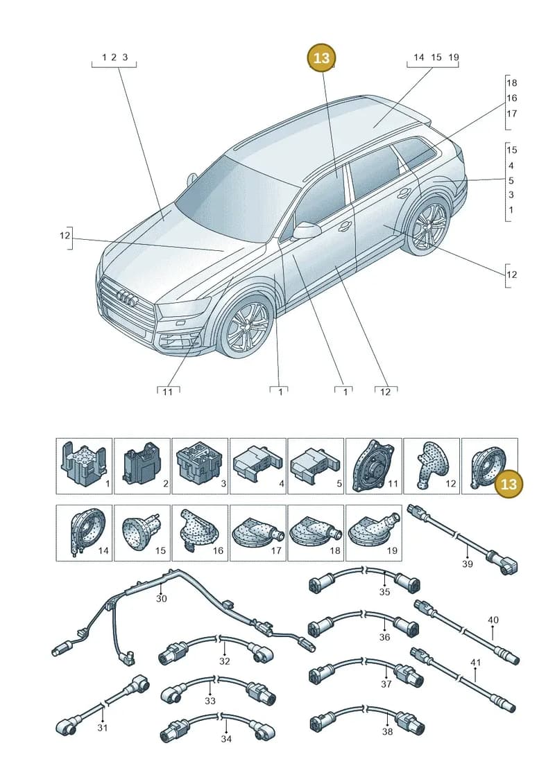4M0971871AN — Audi Q7 (2015-2025) diagram 859971780, position 13
