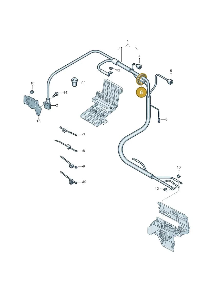 4M0971871E — Audi Q7 (2015-2025) diagram 859972000, position 6