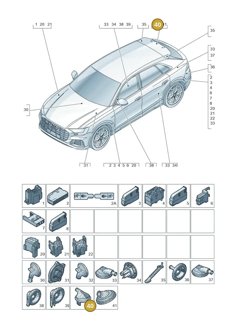4M0971871N — Audi RS Q8 (2019-2025) diagram 429971810, position 40