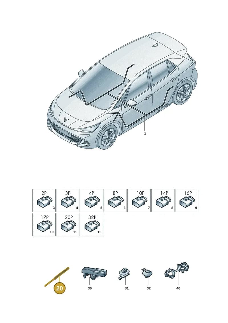 4M0971904 — SEAT CUPRA Born (2021-) diagram 10s972000, position 20