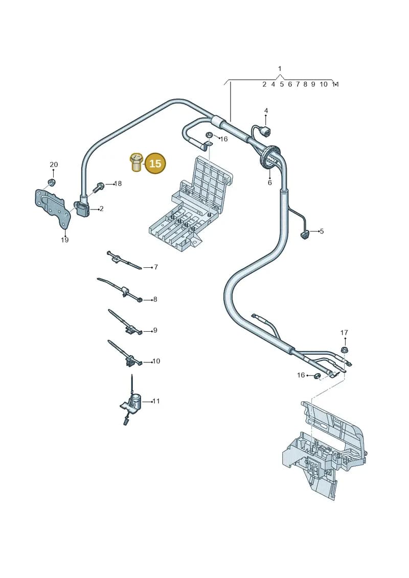 4M0972501 — Audi RS Q8 (2019-2025) diagram 429972000, position 15