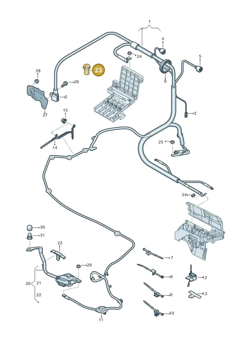 4M0972501 — Audi Q7 (2015-2025) diagram 859972040, position 23