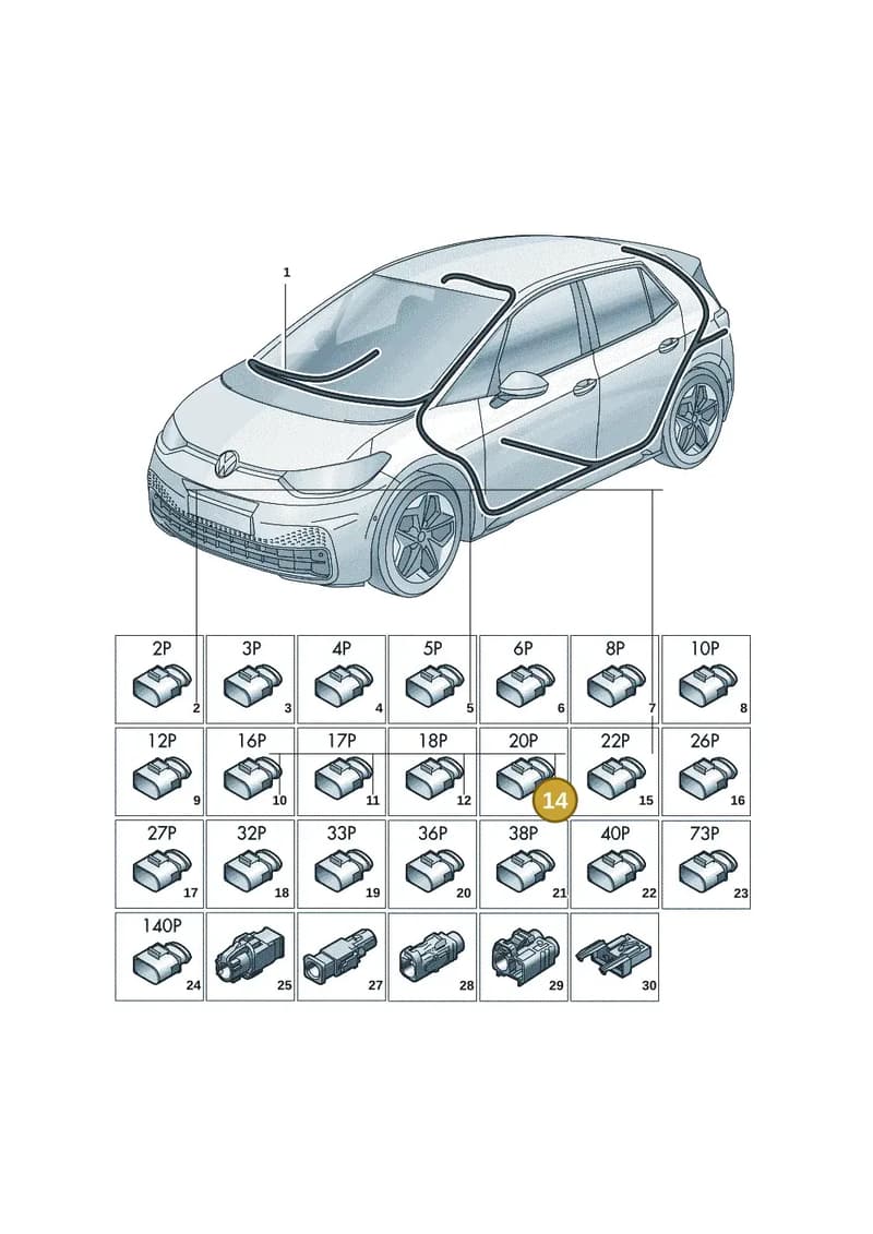 4M0972710 — Volkswagen ID.3 (2019-2025) diagram 10a971090, position 14