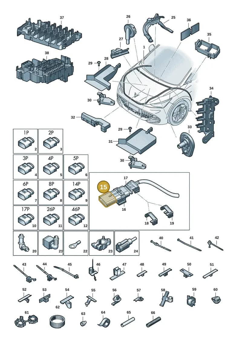 4M0972710 — SEAT CUPRA Born (2021-) diagram 10s971080, position 15