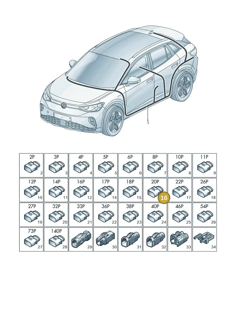 4M0972710 — Volkswagen ID.4 (2020-2025) diagram 11a971090, position 16