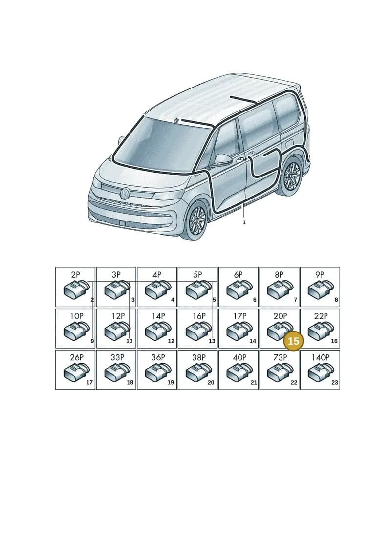 4M0972710 — Volkswagen Multivan (2021-2025) diagram 7t0972000, position 15