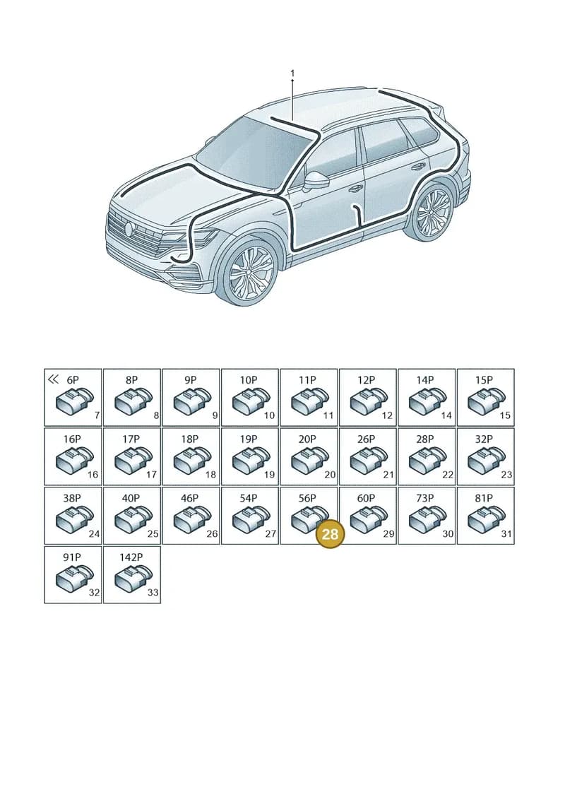 4M0973056 — Volkswagen Touareg (2017-2025) diagram 439971810, position 28