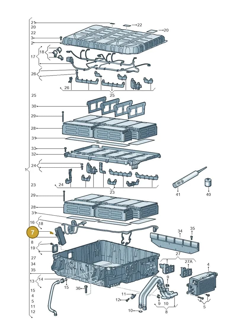 4M0998182B — Audi Q7 (2015-2025) diagram 859915500, position 7