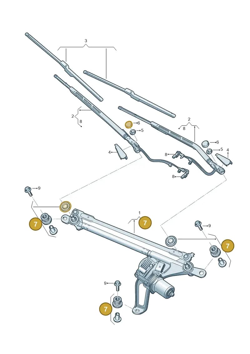 4M0998754 — Audi RS Q8 (2019-2025) diagram 838955050, position 7