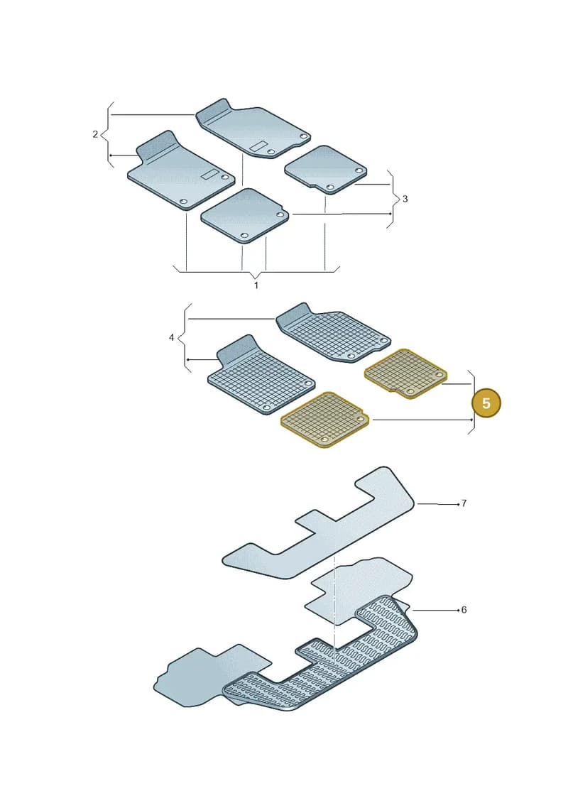 4M1061512A041 — Audi Q7 (2015-2025) diagram 859061100, position 5