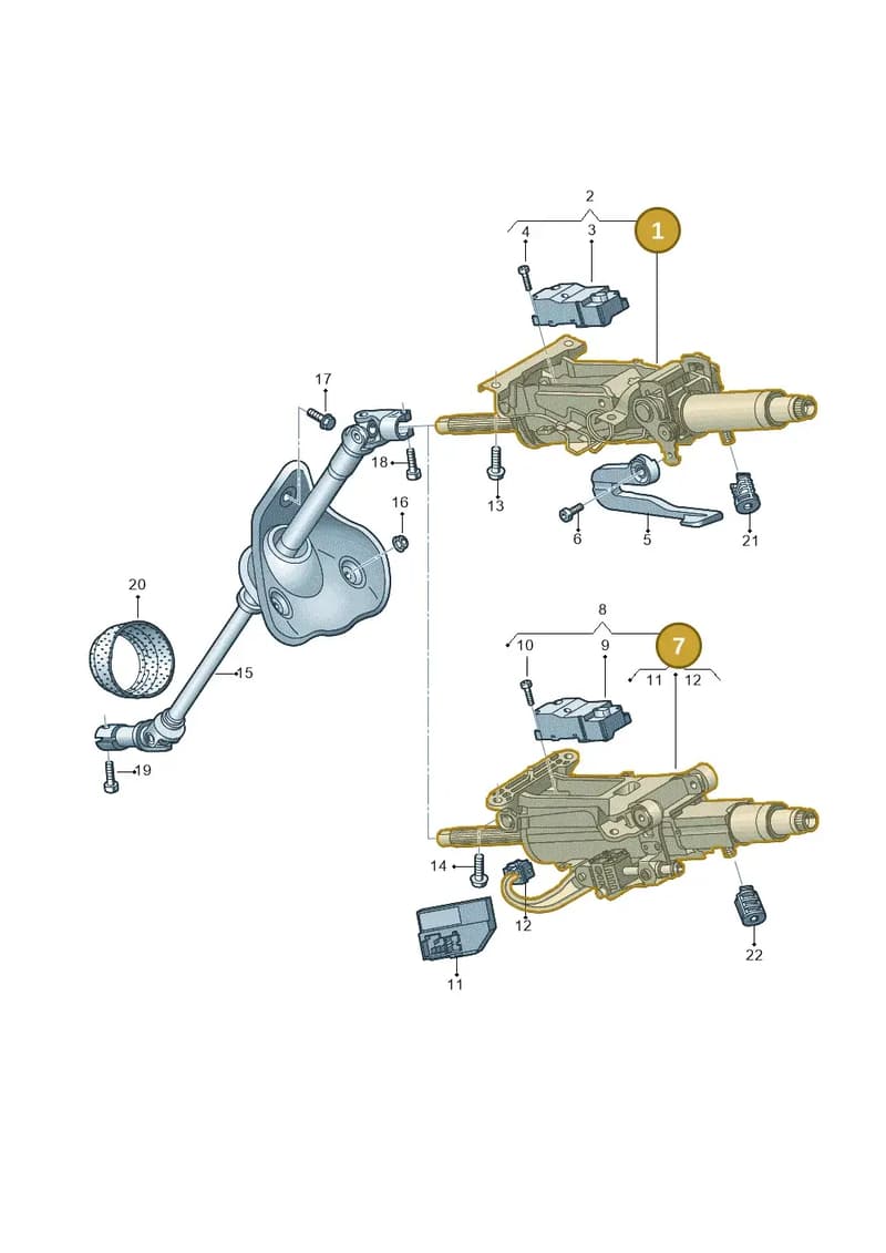 4M1419502J — Audi RS Q8 (2019-2025) diagram 859419500, position 1+7