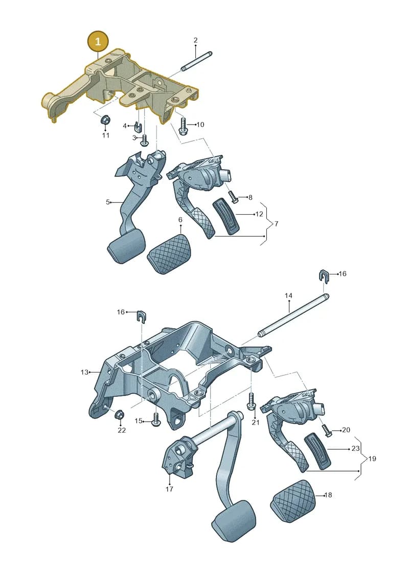 4M1723117F — Audi Q8 (2018-2025) diagram 859723250, position 1