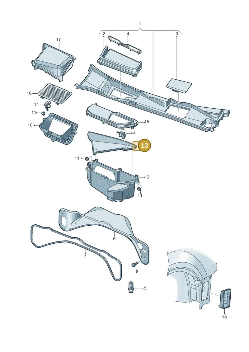 4M1815137B — Audi Q7 (2015-2025) diagram 859819000, position 13